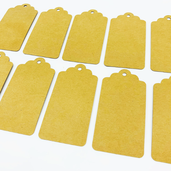 Plastic free kraft gift tags