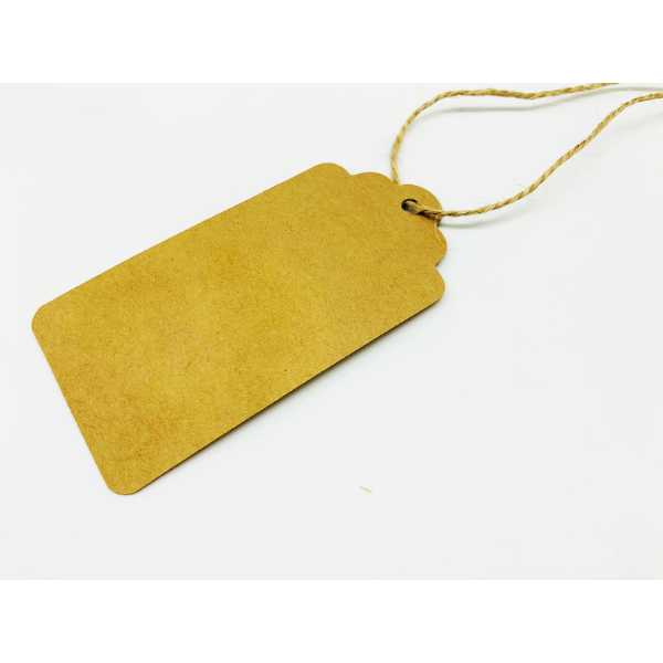 Plastic free kraft gift tags