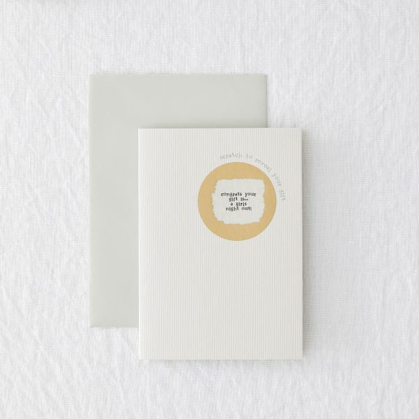 Eco scratch card - your gift is.... a girls night out