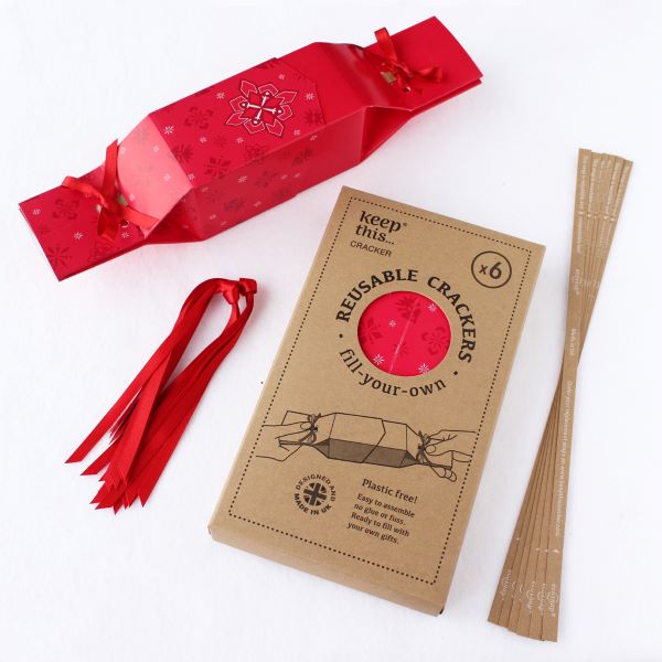 Keep this cracker Reusable Christmas cracker Jewel Red