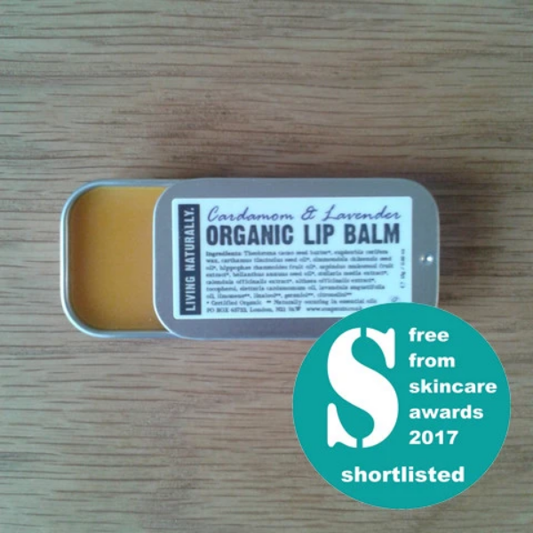 Organic lip balm Cardamom and lavender