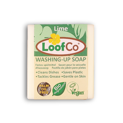 Loofco eco-friendly dishwashing soap bar Lime