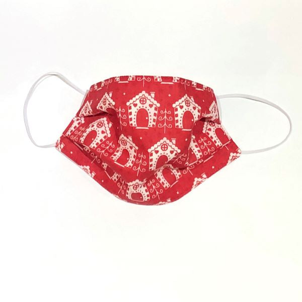 Reusable face mask Gingerbread house