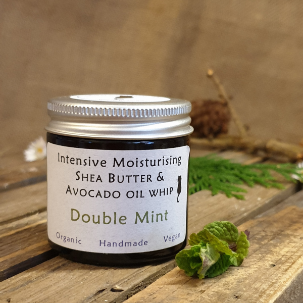Organic shea butter cream eco-friendly moisturiser Double mint