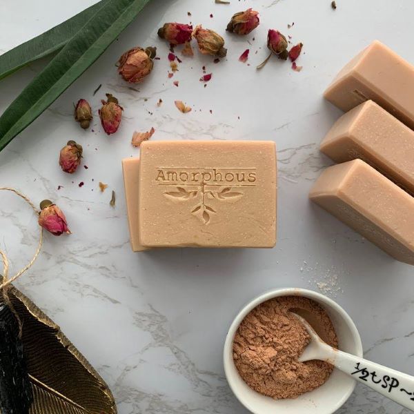 Facial soap bar for dry skin - Paris pink