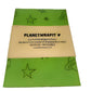 Eco-friendly wrapping paper Planet and stars Green