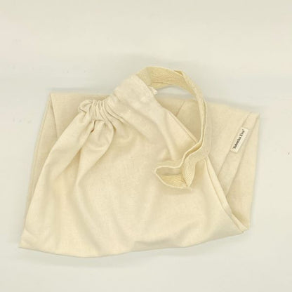 Reusable fabric bottle bag Natural