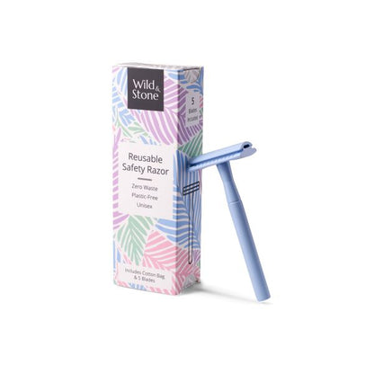 Eco-friendly steel safety razor Blue