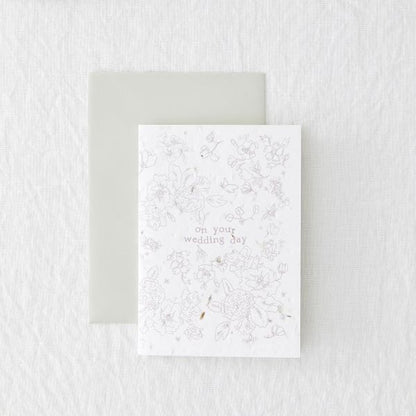 Eco-card Seeded 'On your wedding day'