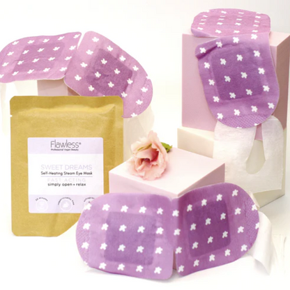 Flawless self heating eye mask in eco-friendly packaging