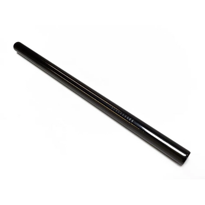 Black steel smoothie straw by Plastic Phobia, showcasing its sleek design and durable finish for eco-friendly sipping.