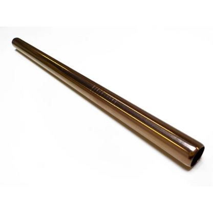 Rose gold steel smoothie straw by Plastic Phobia, showcasing a sleek design perfect for eco-friendly sipping.