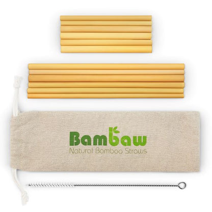 Bamboo straw set mixed