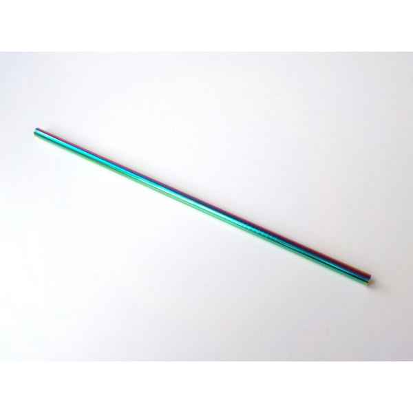 Stainless steel straw straight neon