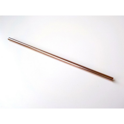 Stainless steel straw straight rose gold