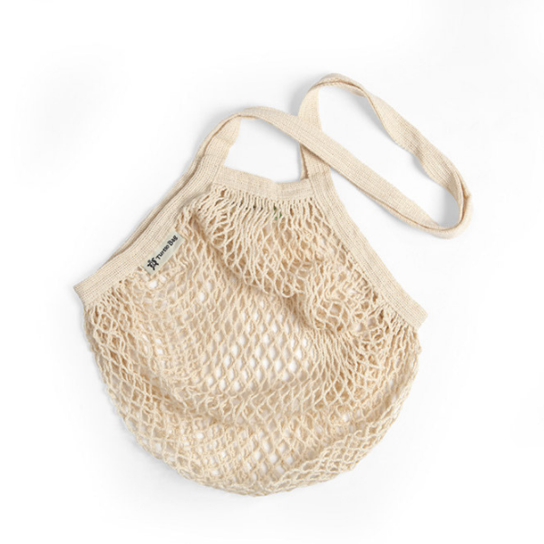 Long-handled string bag natural