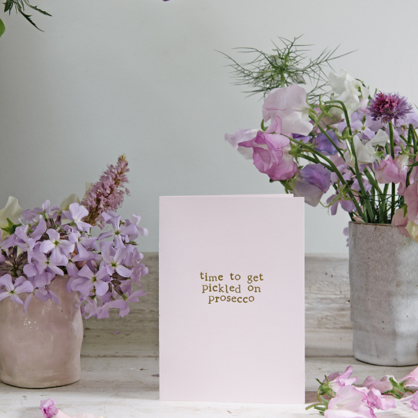 Eco card Time to get tickled on prosecco