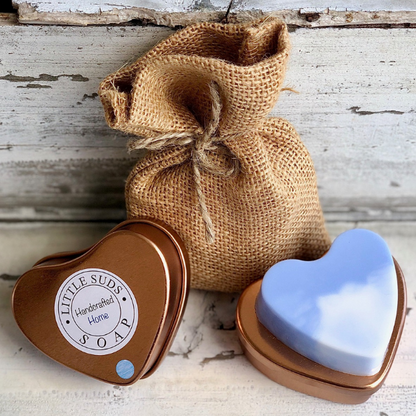 Tin heart soap Just chillin