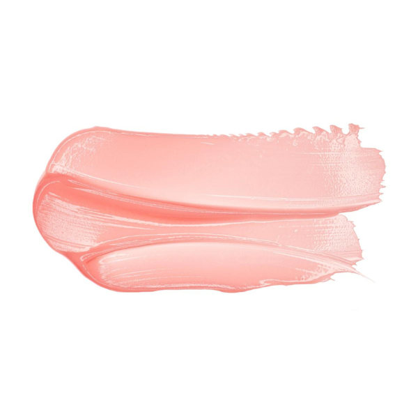 Vegan tinted lip balm Peach pop colour swatch