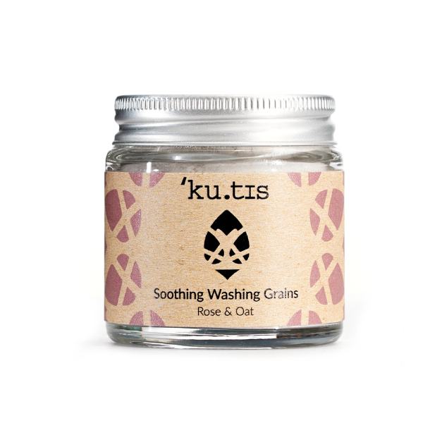 Facial washing grains Soothing in rose and oat