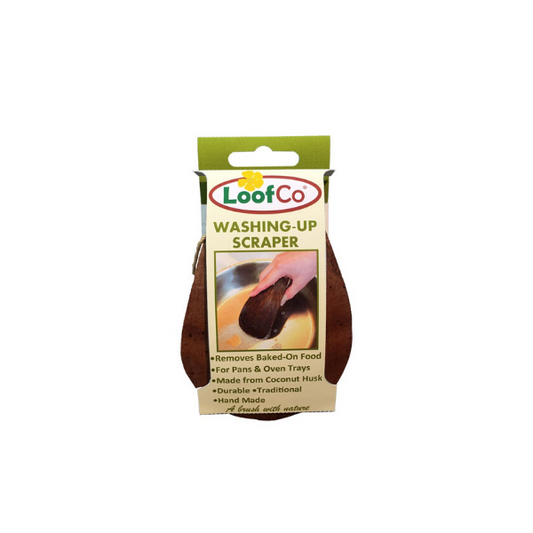 Eco-friendly coconut washing up scraper