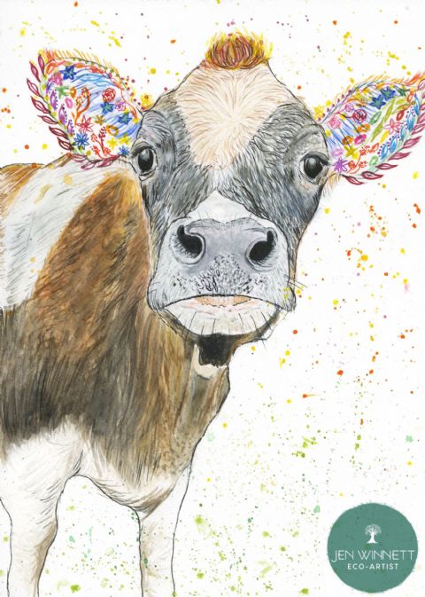 Clover Cow eco-card