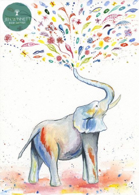 Eli Elephant eco-card