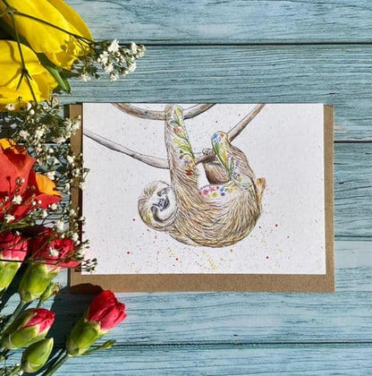 Eco-friendly card Sophie the Sloth