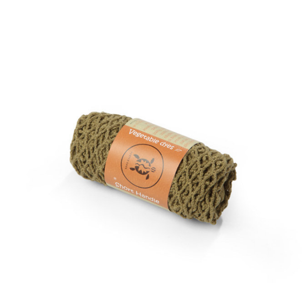 Veg dyed string bag sage